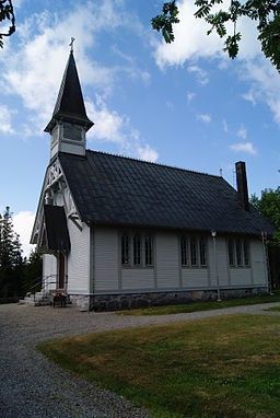 Holmöns kyrka 2011 men invigdes 1893 med virke från haveristen.